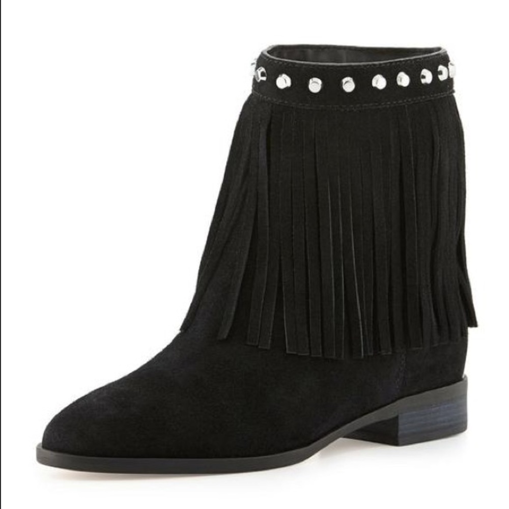 Michael Kors Studded fringe suede billy boots